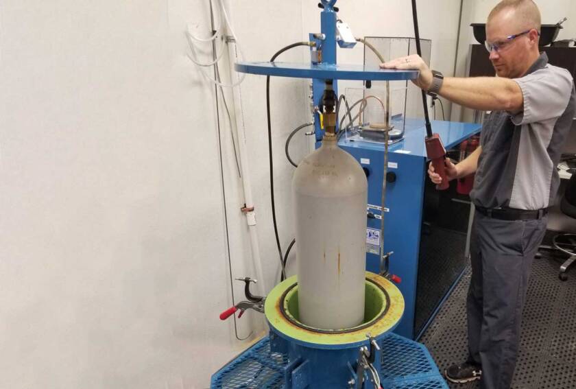 Hydrotesting of Cylinders ServeGas Doha Qatar